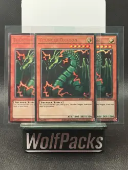 2025 Legendary Collection Kaiba Unlimited - Thunder Dragon LCKC-EN067 Lot of 3 - Image 1
