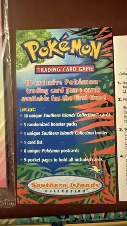 RARE Pokemon Southern Islands Binder FULL Complete Set w/Promos,Postcards,Binder - Image 4