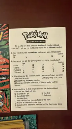 RARE Pokemon Southern Islands Binder FULL Complete Set w/Promos,Postcards,Binder - Image 5