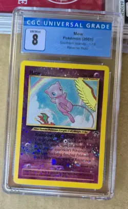 CGC 7.5-9 COMPLETE SET 2001 POKEMON SOUTHERN ISLANDS PROMO w/ MEW (blue label) - Image 4