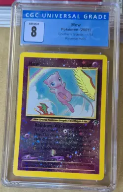 CGC 7.5-9 COMPLETE SET 2001 POKEMON SOUTHERN ISLANDS PROMO w/ MEW (blue label) - Image 5