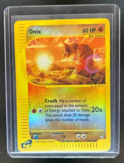 2003 Pokemon Aquapolis Onix Reverse Holo #98/147 - Image 1