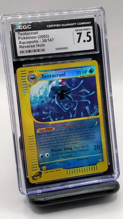 Tentacruel - Pokemon Aquapolis Reverse Holo 38/147, Near Mint+ (CGC 7.5) - Image 1