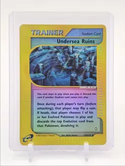 UNDERSEA RUINS 2003 POKEMON E-CARD AQUAPOLIS REVERSE HOLO 138/147 - Image 1