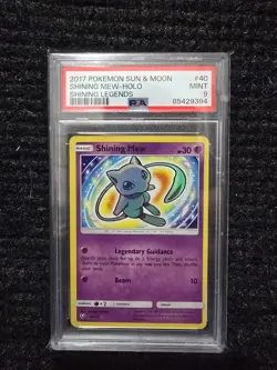 Shining Mew Holo - 40/73 - Pokemon Sun & Moon: Shining Legends - PSA 9 - Image 1