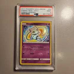 2017 Pokemon Shining Mew 40/73 Shining Legends Holo PSA 9 - Image 1