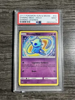 Shining Mew 40/73 PSA 9 Shining Legends 2017 Pokemon TCG Holo Rare Mint - Image 1