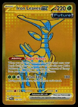 Pokemon Card - Iron Leaves ex Prismatic Evolutions 176/131 Secret Rare - Image 1