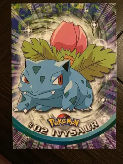 Topps Pokemon Ivysaur #02 Card- red logo - Image 1