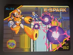 E・Spark No.34 Mega Man X Mega Man X Card Bandai Y1993 Japanese - Image 1