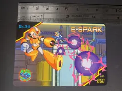 E・Spark No.34 Mega Man X Mega Man X Card Bandai Y1993 Japanese - Image 2
