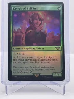 Delighted Halfling #158 (Foil) Lord of the Rings MTG NM - Image 1
