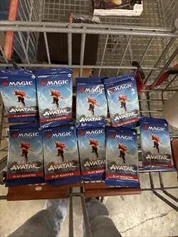 Lot of (9) Magic the Gathering Avatar The Last Airbender Booster Pack Sealed NEW - Image 1