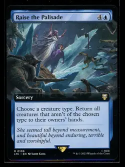 Raise the Palisade: Lord of the Rings Commander - Regular 106 (Extended Art) - Image 1