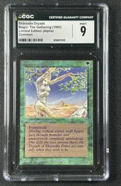 SHANODIN DRYADS CGC 9 1993 MAGIC: THE GATHERING MTG ALPHA LIMITED EDITION 1030 - Image 1