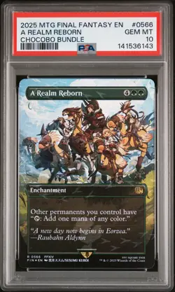 2025 MTG FINAL FANTASY CHOCOBO BUNDLE #0566 A REALM REBORN PSA 10 - Image 1