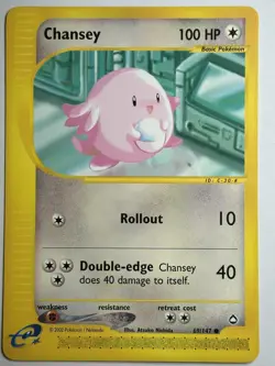 Chansey Aquapolis 069/147 LP-NM Pokemon card - Image 1