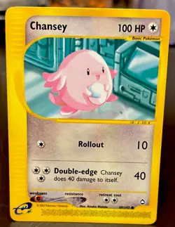 Pokemon TCG Chansey Aquapolis 69/147 Regular Common Card - Image 1