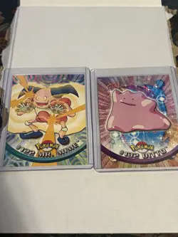 Pokemon Animated Series Cards Topps Set Of 2 Ditto And Mr.Mime - Image 1