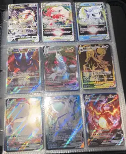 Pokemon Cards Lot Binder Vstar Vmax V Full Art Holos Rares - Image 1