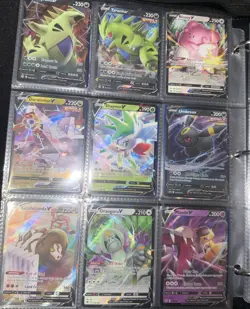 Pokemon Cards Lot Binder Vstar Vmax V Full Art Holos Rares - Image 4