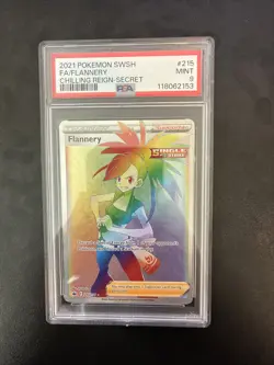 PSA 9 Flannery 216/198 -Rainbow Rare Pokemon Card- Chilling Reign MINT (n) - Image 1