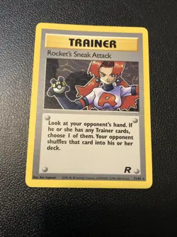 Rocket's Sneak Attack 72/82 Team Rocket Rare Pokemon Card In Mint Condition - Image 1