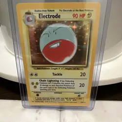 Pokemon TCG Base Set Electrode Magneton Holo Cards 1999 Lot of 2 - Image 2