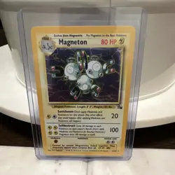 Pokemon TCG Base Set Electrode Magneton Holo Cards 1999 Lot of 2 - Image 4