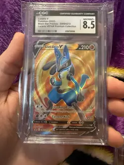 Pokemon TCG - Lucario V SWSH213 - Sword & Shield Promos - Promo CGC 8.5 - Image 1