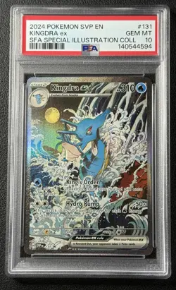 KINGDRA EX PSA 10 2024 POKEMON SVP EN #131 SFA SPECIAL ILLUSTRATION RARE COLL 94 - Image 1