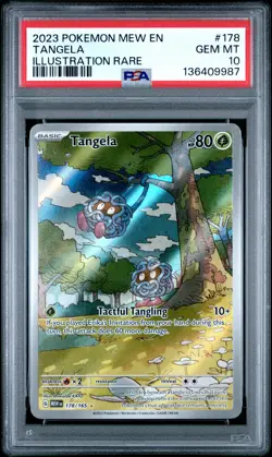 2023 POKEMON MEW EN-151 ILLUSTRATION RARE #178 TANGELA PSA 10 - Image 1