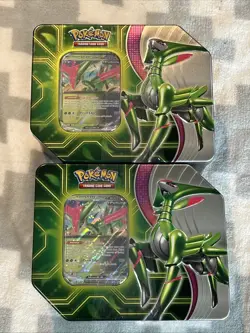Pokemon Trading Card Game Paradox Clash Iron Leaves ex tin Sealed - Image 1