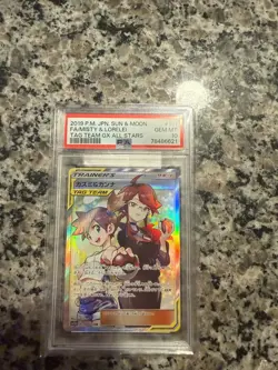 2019 Pokemon Japanese Tag Team GX All Stars Misty Lorelei #191 PSA 10 - Image 1
