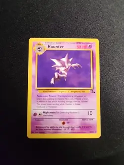 Pokemon Haunter (21) Rare Unlimited Fossil 21/62 NM-Mint! - Image 1