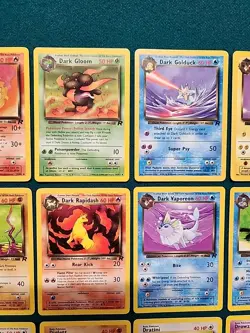 NM (Unlimited) COMPLETE Pokemon 2000 TEAM ROCKET 48-Card All UNCOMMON COMMON Set - Image 4