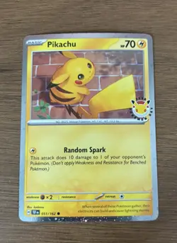 Pokemon Pikachu 051 /162 2026 Pokemon Day Stamped Promo TCG NM - Image 1
