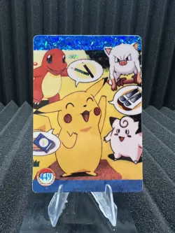 Pokemon Vintage Pocket Monsters Vending HOLO Prism Sticker Bandai 1999 Nintendo - Image 1