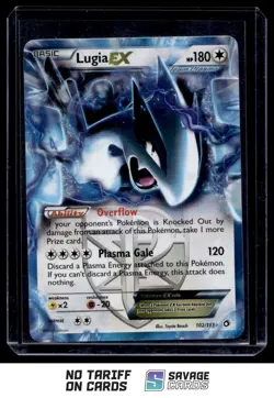 2013 Pokemon Black & White - Legendary Treasures Lugia-EX #102/113 Basic/Rare - Image 1