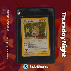 1999 POKEMON FOSSIL #14/62 RAICHU HOLO - Image 1