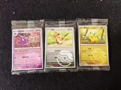 3 Lot Pokemon TCG Chinese Pikachu.Eevee Holo. SE58 - Image 1