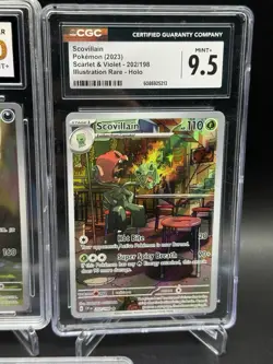 (5) Pokemon Slab Lot CGC 10 CGC 9.5 Mimikyu Palafin Scovillian Illustration Rare - Image 5