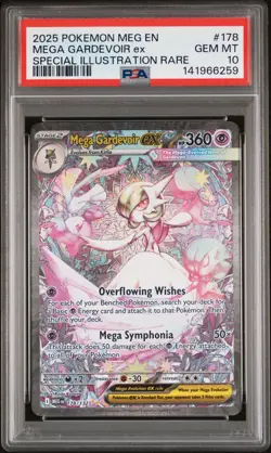 2025 POKEMON MEG SPECIAL ILLUSTRATION RARE #178 MEGA GARDEVOIR EX PSA 10 - Image 1