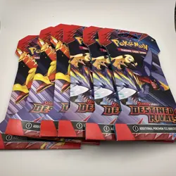 Destined Rivals Sleeved Booster Pack Lot of 6 Pokemon TCG Sealed - Image 1