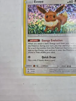Eevee - 11/12 - McDonald's Promo 2018 Pokemon McDonald's Promo Confetti Holo LP - Image 5