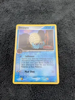 Pokemon Omanyte 56/108 Reverse Holo EX Power Keepers STAMPED NM/LP - Image 2