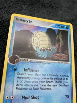 Pokemon Omanyte 56/108 Reverse Holo EX Power Keepers STAMPED NM/LP - Image 3