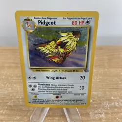 Pidgeot 8/64 Holo Rare Unlimited Card WotC Pokemon Jungle - Image 1