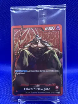 One Piece Card English Edward.Newgate Leader Holo Promo Op02-001 - Image 1