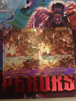 One Piece Monkey D. Luffy SEC op09-119 (Alternate Art JPN Edition) LOT*2 LI35 - Image 1